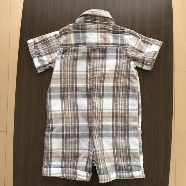 babyGAP(ベビーギャップ)の未使用品 babyGap チェックサロペット 80センチ キッズ/ベビー/マタニティのベビー服(~85cm)(ロンパース)の商品写真