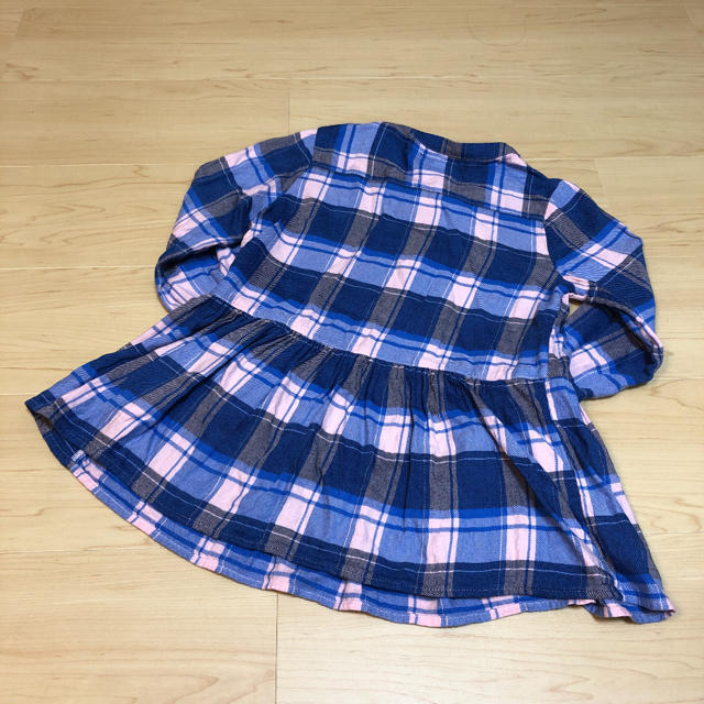 GAP Kids(ギャップキッズ)のGapKids チェック柄チュニック キッズ/ベビー/マタニティのキッズ服女の子用(90cm~)(Tシャツ/カットソー)の商品写真