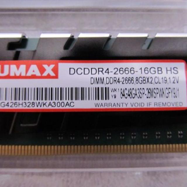 UMAX DCDDR4-2666-16GB HS  (8GBx2) 1