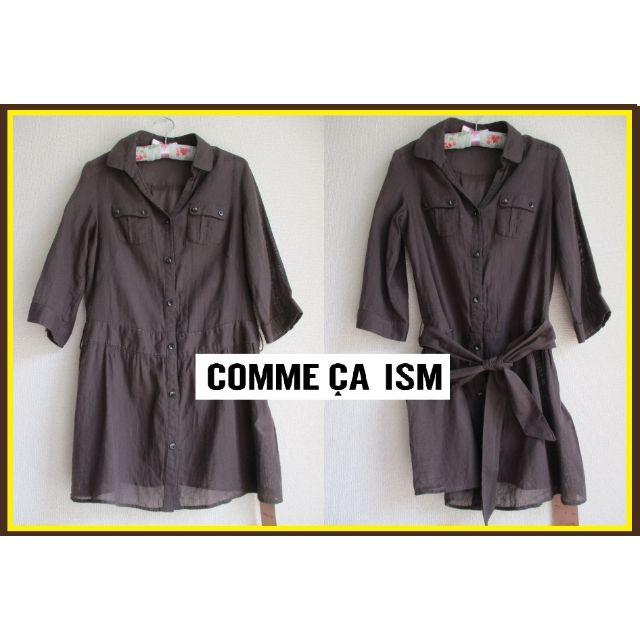 COMME CA ISM(コムサイズム)のCOMME CA ISM コムサイズム薄手ブラウスジャケット　8900円M~L レディースのトップス(シャツ/ブラウス(長袖/七分))の商品写真