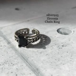 ✧・:* 【再入荷】silver925 デザイン チェーンリング(リング(指輪))