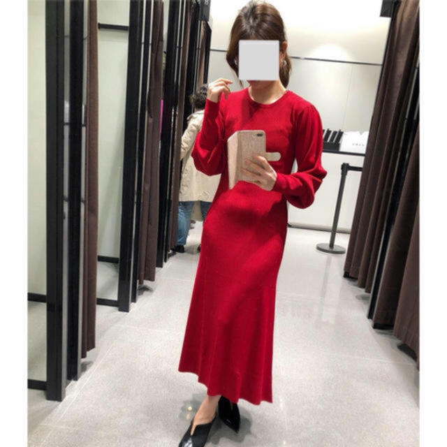 ZARA - 新品!ZARA ニットワンピース 長袖の通販 by 取引停止中|ザラ