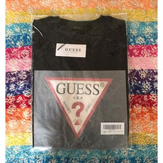 ゲス(GUESS)の新品タグ付 GUESS レディース Mサイズ ブラック ロゴT(Tシャツ(半袖/袖なし))