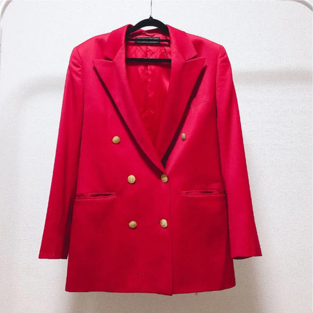 Brooks Brothers(ブルックスブラザース)のUSA製 ダブルテーラードジャケット ウール100% イタリアンカラー  赤色 メンズのジャケット/アウター(テーラードジャケット)の商品写真