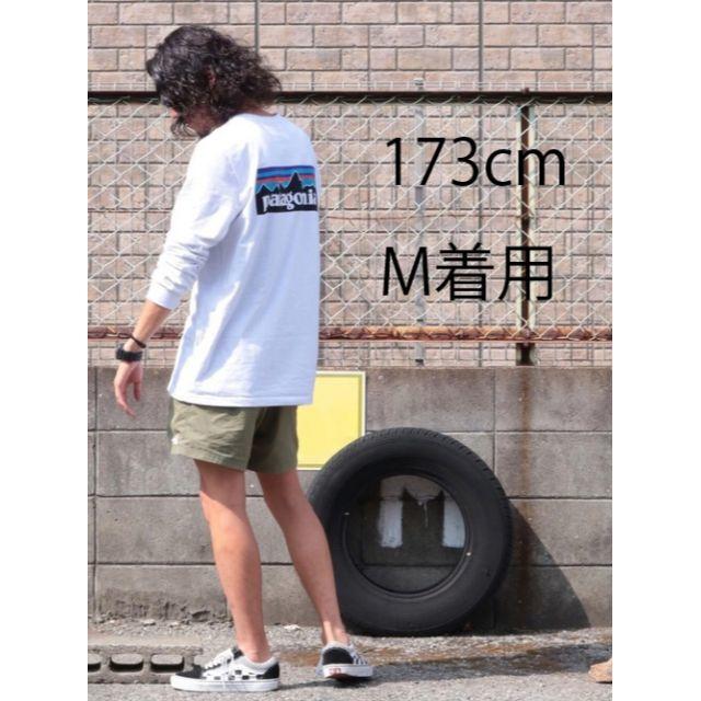 新品 M パタゴニア ロングスリーブ P6 ロゴ 長袖 Tシャツ 白 ロンT 1