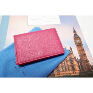 スマイソン(Smythson)の【新品】スマイソン Smythson 名刺入れ ピンク(名刺入れ/定期入れ)