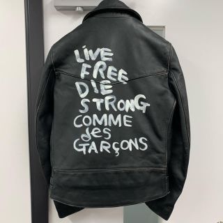 コムデギャルソン(COMME des GARCONS)の【nobu様専用】 コムデギャルソン ルイスレザー ライダースジャケット(ライダースジャケット)