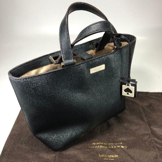 kate spade NEW YORK - 【美品】ケイトスペード レザー トートバッグ 黒 保存袋付