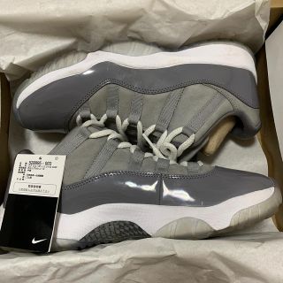 ナイキ(NIKE)のAIR JORDAN 11 low COOL GREY(クールグレー)(スニーカー)