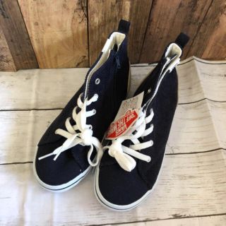 ヴァンズ(VANS)の新品 VANS ハイカット スニーカー コーデュロイ ネイビー 22 21 2足(スニーカー)