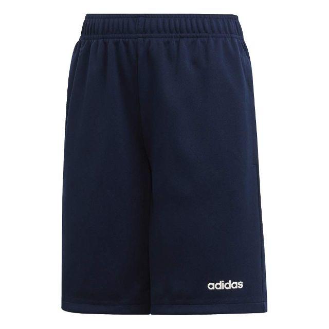 adidas(アディダス)の新品 ★ 130 アディダス ユース ショートパンツ リニア ロゴ ネイビー キッズ/ベビー/マタニティのキッズ服男の子用(90cm~)(パンツ/スパッツ)の商品写真