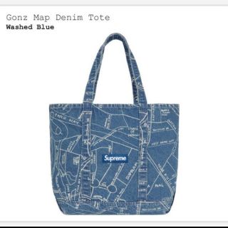 シュプリーム(Supreme)のSupreme Gonz Map Denim Tote(トートバッグ)