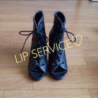 リップサービス(LIP SERVICE)のLIP  スタッズブーサン(ブーツ)