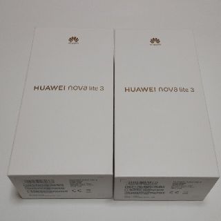 アンドロイド(ANDROID)のHUAWEI NOVA lite 3 ２台 新品未使用未開封 コーラルレッド(スマートフォン本体)