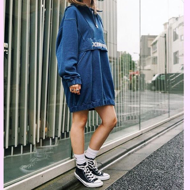 x-girl 17AW anorak sweat dress | capacitasalud.com