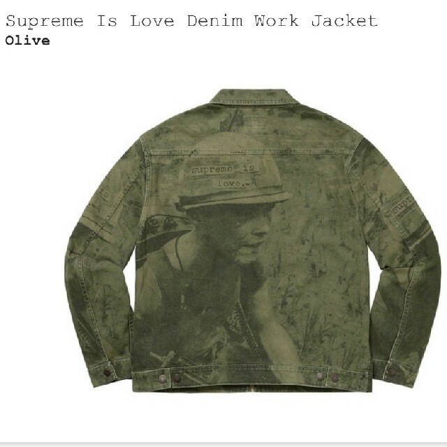 Supreme(シュプリーム)のsizeS Supreme IS LOVE DENIM WORK JACKET メンズのジャケット/アウター(Gジャン/デニムジャケット)の商品写真