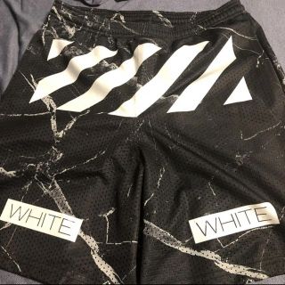 オフホワイト(OFF-WHITE)のoff-white オフホワイト メッシュショーツ(ショートパンツ)