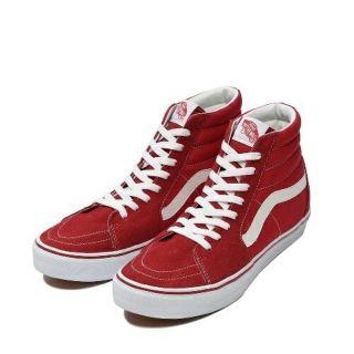 ヴァンズ(VANS)の最値定価7560円!新品!バンズ SK8-HI DX スニーカー 赤白24cm(スニーカー)