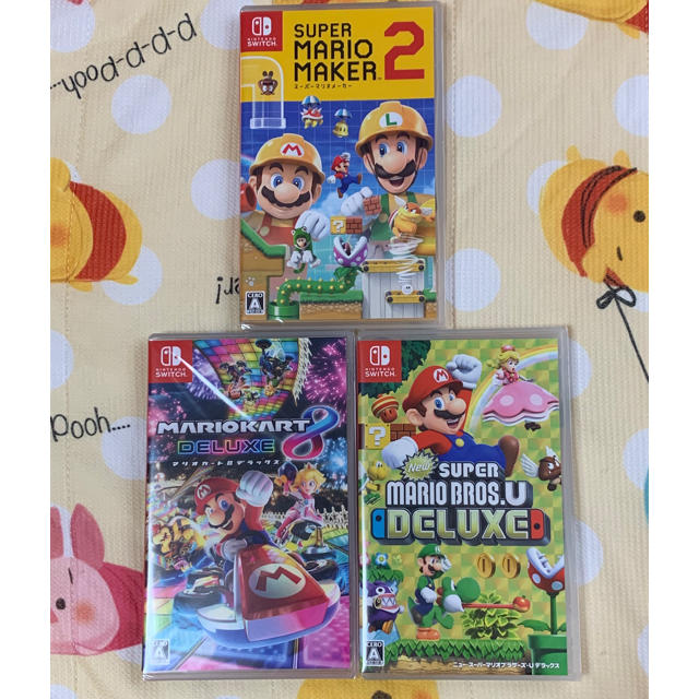 NintendoSwitch マリオメーカー2 他2本 新品