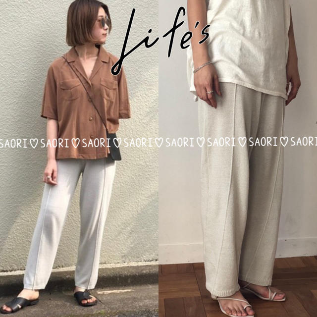 賞金女王・稲見萌寧 TODAYFUL【新品タグ付】Centerpress Knit Pants