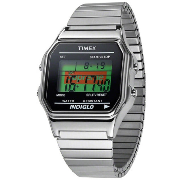 supreme timex digital watch silver ② 腕時計(デジタル)