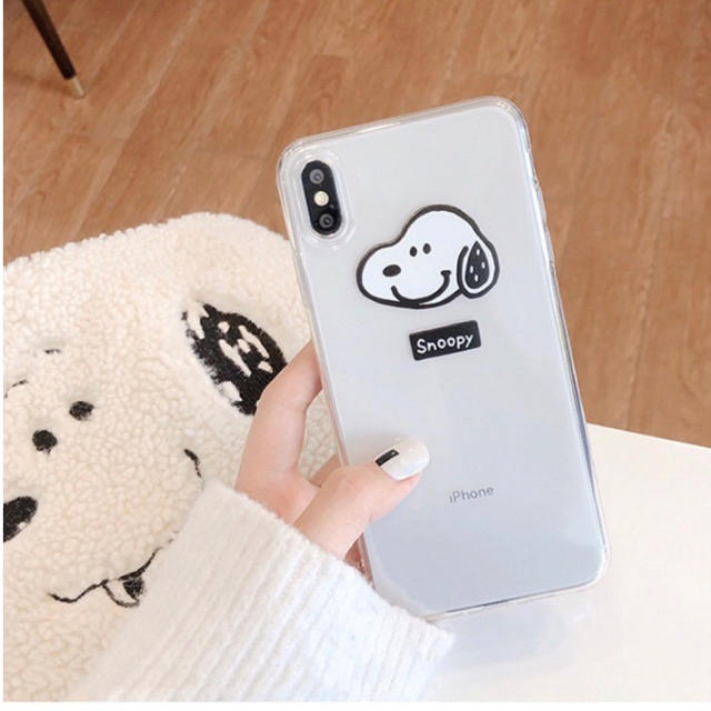 SNOOPY(スヌーピー)の★新品 送料無料★スヌーピーのiPhone XR用ケース スマホ/家電/カメラのスマホアクセサリー(iPhoneケース)の商品写真