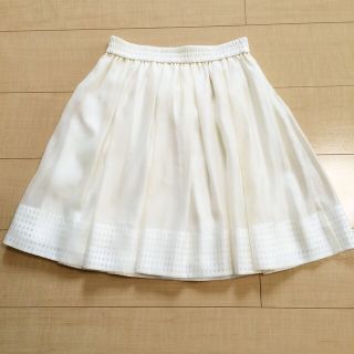 ジルバイジルスチュアート(JILL by JILLSTUART)の今期新品♡JILLオーガンジースカート(ひざ丈スカート)