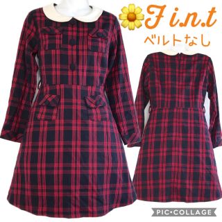 フィント(F i.n.t)のフィント  チェックレトロワンピース(ひざ丈ワンピース)