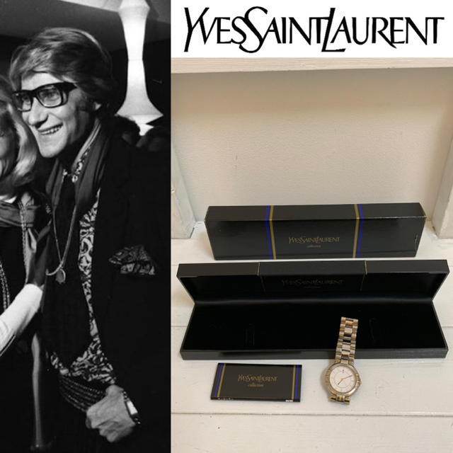 Saint Laurent - YVES SAINT LAURENT VINTAGE 稼動品 腕時計 メンズ時計の通販 by akasi's shop｜サンローランならラクマ