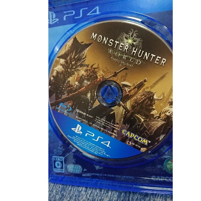 PlayStation4(プレイステーション4)のモンスターハンター：ワールド 通常版 エンタメ/ホビーのゲームソフト/ゲーム機本体(家庭用ゲームソフト)の商品写真