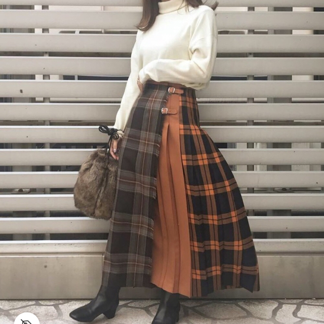 O'NEIL of DUBLIN パッチワークロングスカートオニールオブダブリン