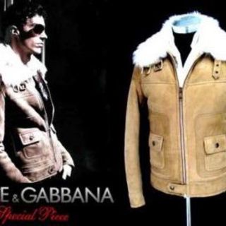 ドルチェアンドガッバーナ(DOLCE&GABBANA)のDOLCE&GABBANA　ムートン　ブルゾン　７５万(レザージャケット)