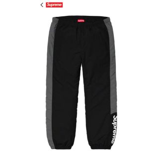 シュプリーム(Supreme)のsupreme side logo track pant black M(ジャージ)