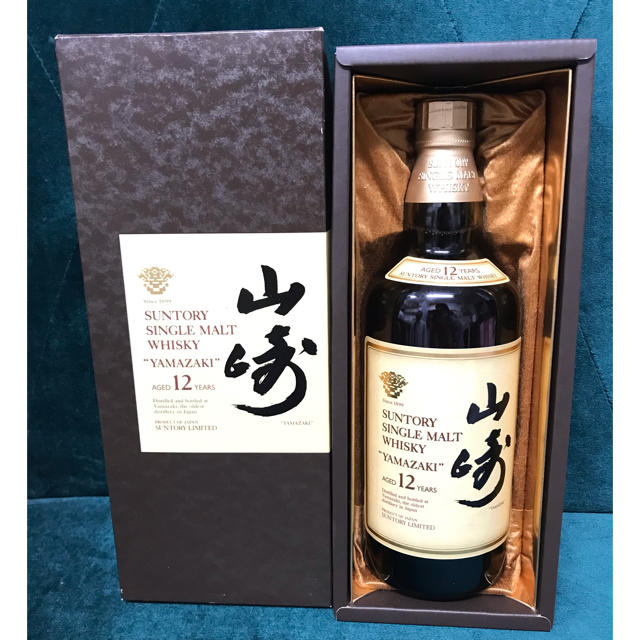 美品】サントリー ウイスキー 山崎 12年 750ml 希少旧ラベル 国内外の