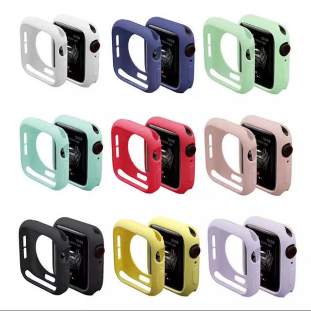 Apple Watch(アップルウォッチ)の🍏アップルウォッチ 全シリーズ対応 保護カバー シリコン製 全9色 メンズの時計(その他)の商品写真