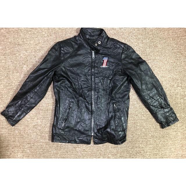 Harley Davidson - ヴィンテージ  ハーレーダビットソン ワッペン付き レザージャケット