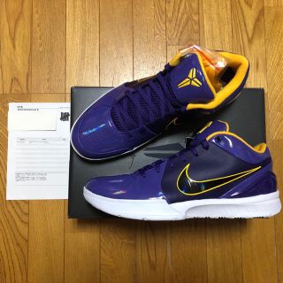 ナイキ(NIKE)の最安値30 UNDEFEATED KOBE Ⅳ PROTRO UNDFTD PE(スニーカー)