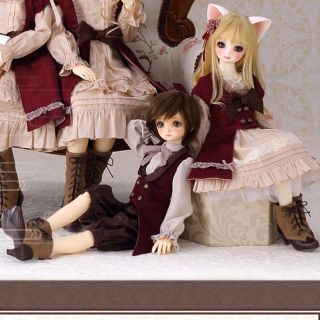 ボークス(VOLKS)のボークス製 お迎えドレスローズティーシリーズ 女の子SDMサイズ(人形)