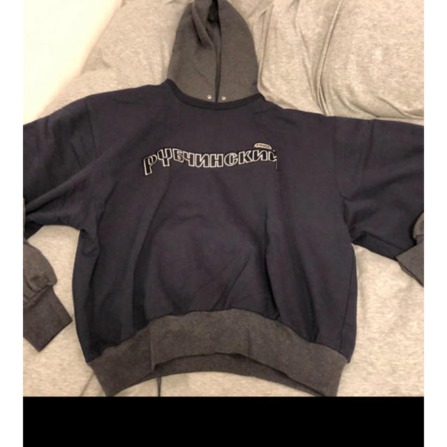 Supreme(シュプリーム)のgosha rubchinskiy 18SS combo hooded 色:紺 メンズのトップス(パーカー)の商品写真