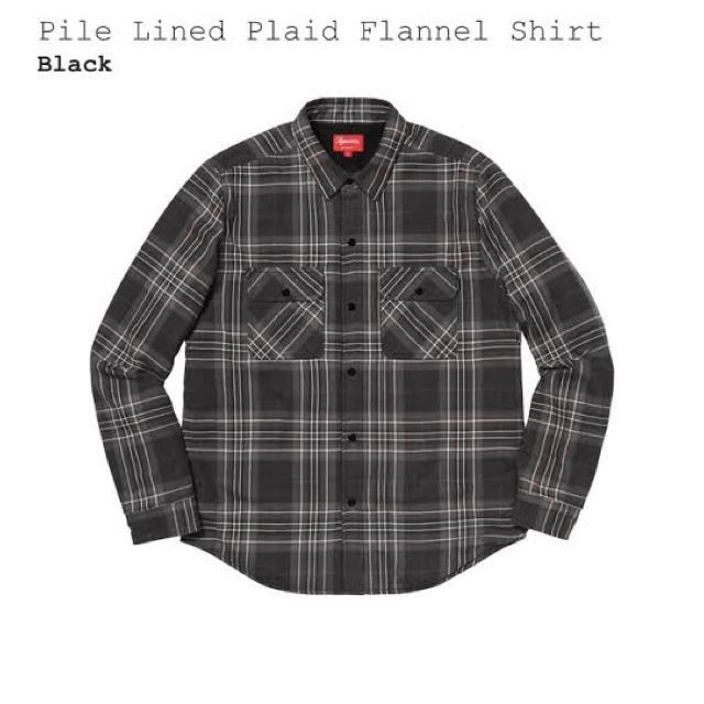 Supreme pile lined plaid flannel shirt