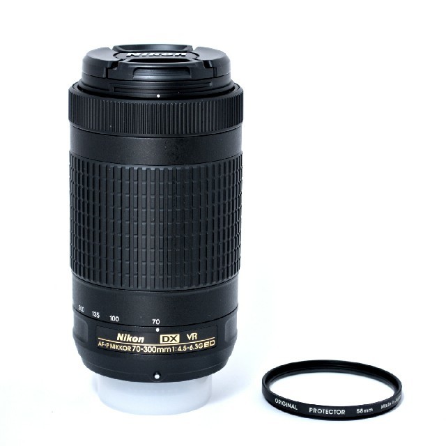 レンズ(ズーム)★ニコン★プロテクター付き♫AF-P DX NIKKOR 70-300mm VR