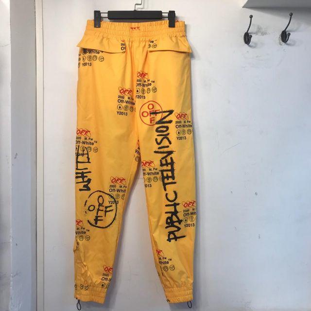 OFF-WHITE - OFF-WHITE パンツ ズボン メンズ カジュアルパンツの通販 by kugo's shop｜オフホワイトならラクマ