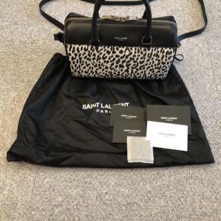 サンローラン(Saint Laurent)のサンローラン ベイビーダッフル レオパード 2wayバッグ(ショルダーバッグ)