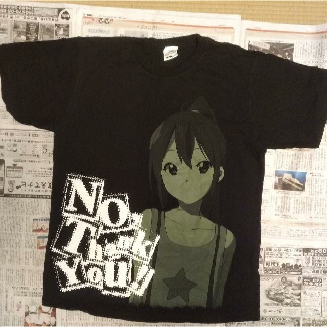 けいおん　K-ON 中野梓 Tシャツ(ブラック/Lサイズ)「けいおん!!」 メンズのトップス(Tシャツ/カットソー(半袖/袖なし))の商品写真