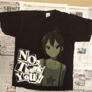 けいおん　K-ON 中野梓 Tシャツ(ブラック/Lサイズ)「けいおん!!」(Tシャツ/カットソー(半袖/袖なし))