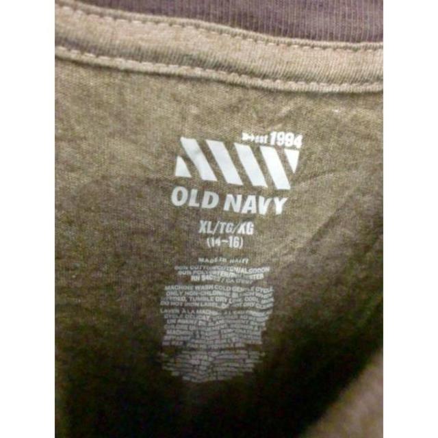 Old Navy - OLD NAVYリンガーTシャツブラウンXL14-16USA古着良品Sの ...