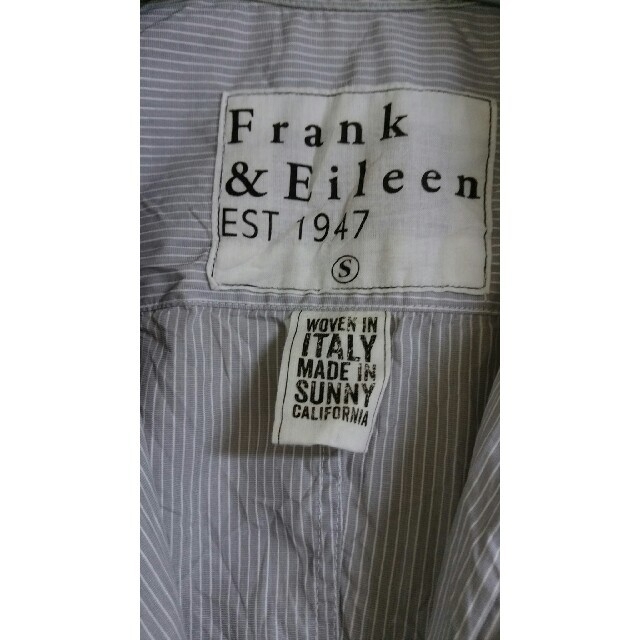 Frank&Eileen(フランクアンドアイリーン)のフランク＆アイリーン　シワ加工コットンシャツ BARRY グレーストライプ レディースのトップス(シャツ/ブラウス(長袖/七分))の商品写真