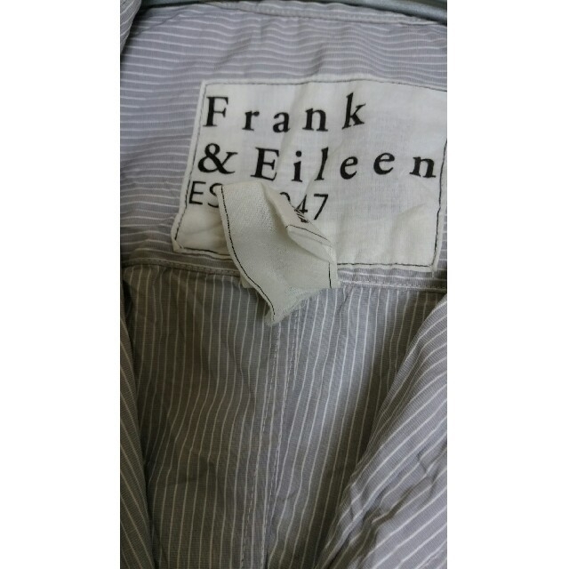 Frank&Eileen(フランクアンドアイリーン)のフランク＆アイリーン　シワ加工コットンシャツ BARRY グレーストライプ レディースのトップス(シャツ/ブラウス(長袖/七分))の商品写真