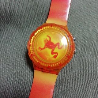 スウォッチ(swatch)の swatch オレンジ カエル(腕時計)