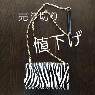 ザラ(ZARA)のゼブラ柄ショルダーポーチ(ポーチ)